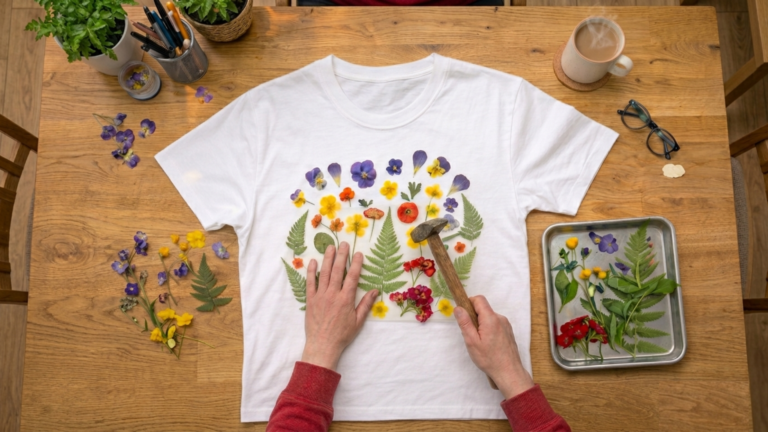 Estampado botánico sobre tela: crea una pieza textil única