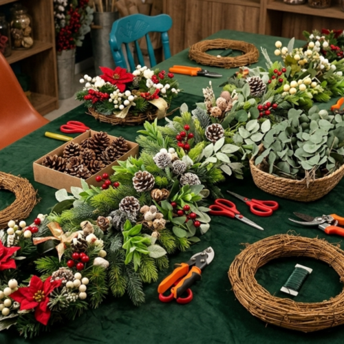 Taller coronas navideñas (N.I.)
