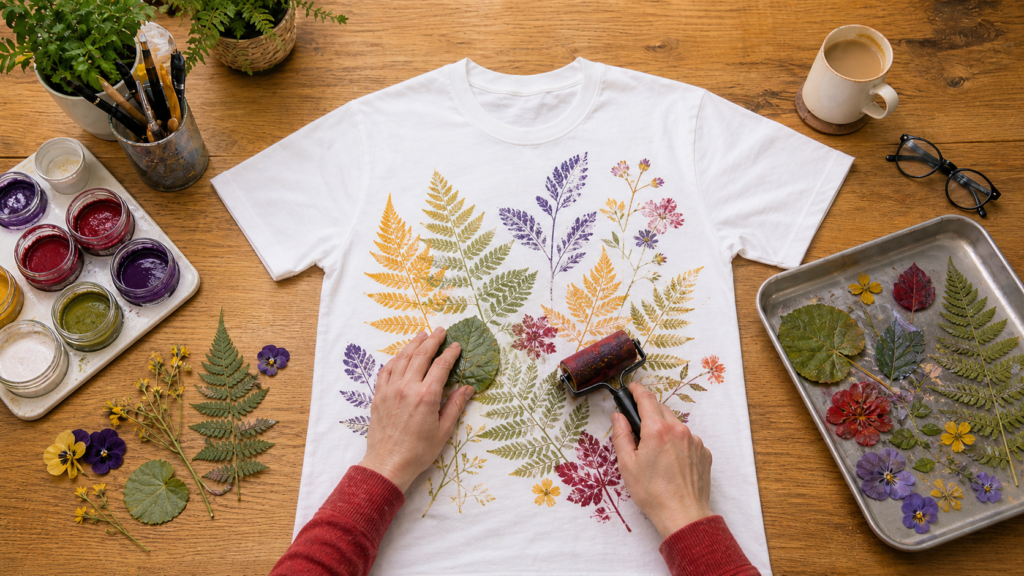 Taller de estampado botánico sobre tela: imprime la huella de la naturaleza