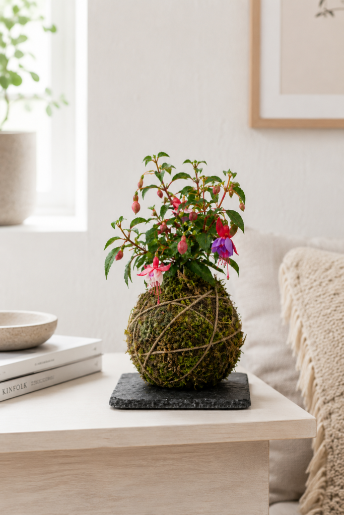 Kokedama - Fuchsia