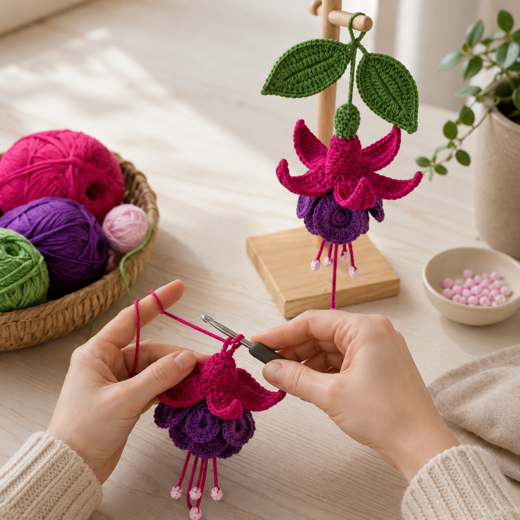 Kit crochet floral