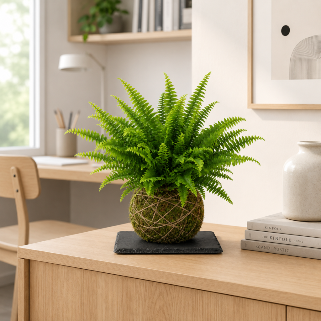 Kokedama - Helecho Exaltata