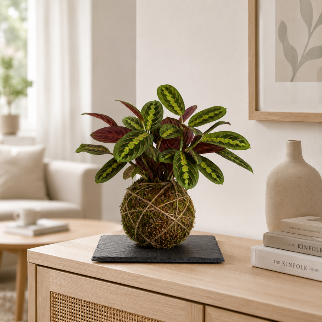 Kokedama - Maranta Fascinator