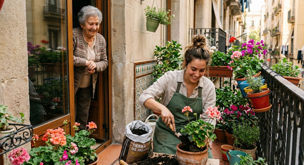 Servicio de jardinería para balcones y terrazas en Barcelona